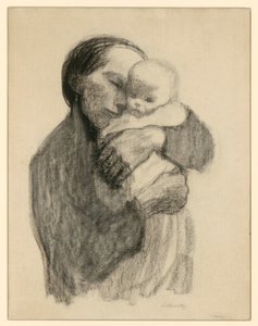 Äiti vauva sylissään tekijältä Käthe Kollwitz