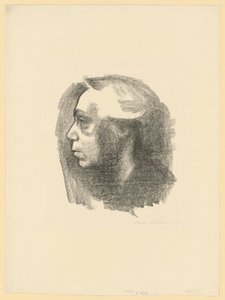 Omakuva (1. versio) tekijältä Käthe Kollwitz