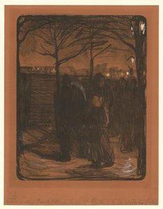 Esikaupunki (1. vaihe) tekijältä Käthe Kollwitz