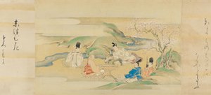 Tarina Genji Genji monogatarista, 1600-luku. tekijältä Kaiho Yusetsu