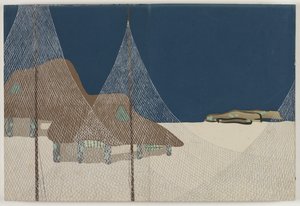 Sadan maailman kukat (Momoyogusa): Kalastajakylä (Ryoson) tekijältä Kamisaka Sekka
