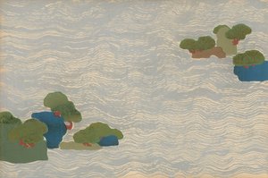 Mäntysaaret hopeisessa meressä, Chigusa (A Thousand Grasses) -sarjasta tekijältä Kamisaka Sekka