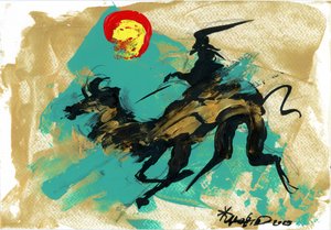 Dynamic Rider Golden Horse tekijältä Kanat Ibragimov