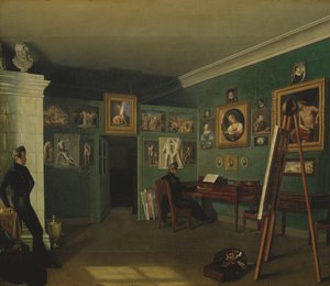 Painters Studio, 1830 tekijältä Kapiton Selentsov