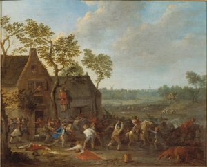 Maatilan ryöstö, c. 1710. tekijältä Karel Breydel