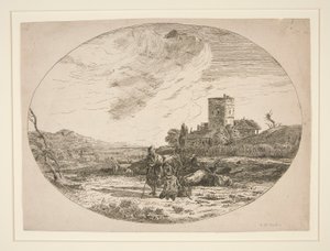 Bukolinen maisema tekijältä Karel Dujardin