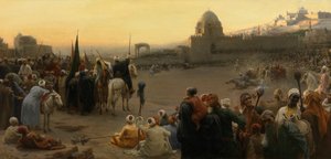Fantasia Egyptissä (öljy kankaalle) tekijältä Karel Ooms