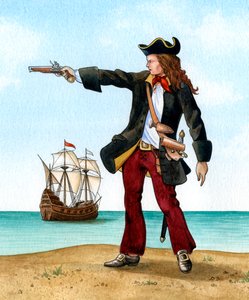 Anne Bonny, 1698, irlantilainen merirosvo.