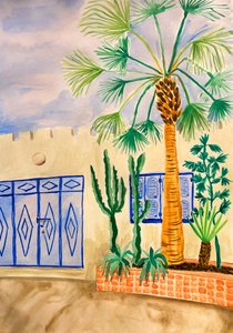 Blue Gate Oasis -puutarha tekijältä Karen Menzenbach