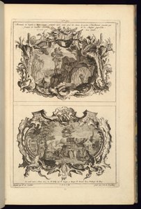 Tuloste, Suunnitelma kahta kartonkia varten, 1745 tekijältä Karl Albert von Lespilliez