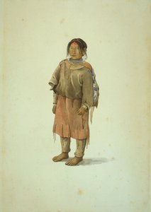 Mustajalkainen tyttö tekijältä Karl Bodmer