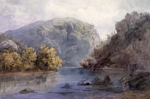 Delaware Water Gap tekijältä Karl Bodmer