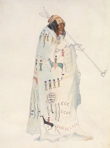 Piegan Blackfeet Man tekijältä Karl Bodmer