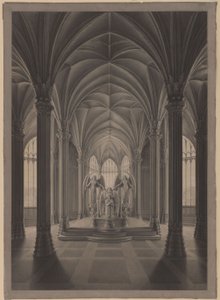 Berliini. Charlottenburgin linna, linnanpuisto, kuningatar Luisen mausoleumi. Sisätila tekijältä Karl Friedrich Schinkel