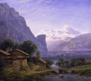 Näkymä Mont Blancille tekijältä Karl Friedrich Schinkel