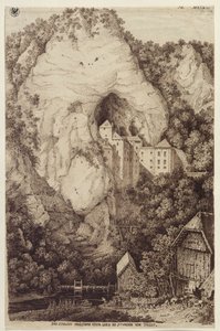"Prediaman eli Luegin linna XII tunnin matkan päässä Triestestä" tekijältä Karl Friedrich Schinkel