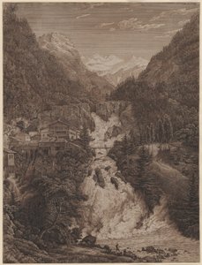 Vesiputous Wildbad Gasteinissa tekijältä Karl Friedrich Schinkel