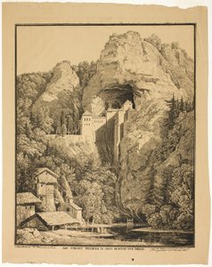 Predjaman linna ja Krein, 12 tuntia Triestestä tekijältä Karl Friedrich Schinkel
