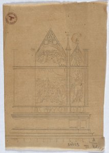 Studie zu einem gotischen Altar