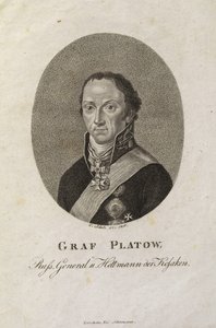 Kreivi Matvey Ivanovich Platovin muotokuva 1757-1818 tekijältä Karl Friedrich Schulz