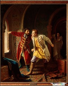 Ensimmäisen väärän Dimitrin viimeiset minuutit (Venäjän Dimitri II, n. Gregori Otrepiev tekijältä Karl Gottlieb Wenig