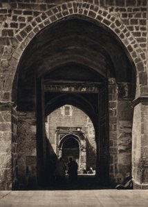 Jerusalem, sisäänkäynti temppeliin (m/v kuva) tekijältä Karl Grober