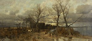 Kohtaus Hollannissa, n. 1885-1890 (öljy kankaalle)