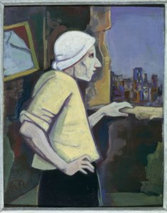 Nainen ikkunassa tekijältä Karl Hofer