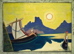 Järvi ja vuoret tekijältä Karl Hofer