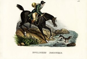 Englantilainen metsästäjähevonen, 1824 tekijältä Karl Joseph Brodtmann