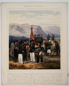 Venäjän Kaukasuksen armeijan jalkaväki, 1867 tekijältä Karl Karlovich Piratsky