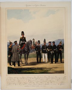 Venäjän keisarillisen Grenadierijoukon jalkaväki, 1867 tekijältä Karl Karlovich Piratsky