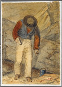 Kivityöläinen, 1864 (wc mustan median alipiirroksen päällä)
