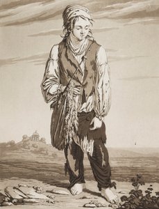 Nuoret kerjäläiset, n. 1800.
