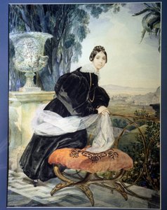 ""Venäjän suurherttuatar Elisabeth Saltykovan muotokuva (1802-1863)"" Karl Pavlovich Briullov (Briullov) (1799-1852) maalaus 1833-1835 Venäjän valtionmuseo, Pietari tekijältä Karl Pavlovich Bryullov
