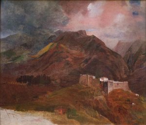 Peak Fort Madeiran saarella, 1849-1850 tekijältä Karl Pavlovich Bryullov