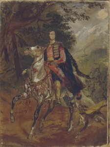 Muotokuva kreivi Anatole Nikolaievich Demidovista, San Donaton ensimmäisestä ruhtinasta 1812-1870, n. 1831 tekijältä Karl Pavlovich Bryullov