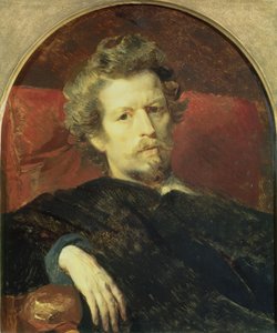 Omakuva, 1848 (öljy kartongille)