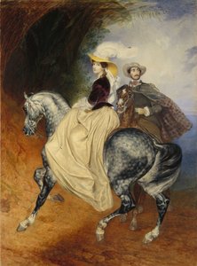 Hevosmiehet. Eugeny ja Emily Mussardin muotokuva, 1849 tekijältä Karl Pavlovich Bryullov