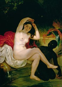 Virsavia eli Uima neekeriorjan kanssa (öljy kankaalle) tekijältä Karl Pavlovich Bryullov