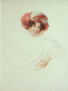 Nainen Turbanissa. Kreivitär Maria Grigorjevna Razumovskajan muotokuva 1772-1865, os Vjazemskaja, 1827-1830 tekijältä Karl Pavlovich Bryullov