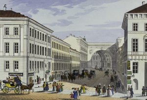 Millionnaya-katu ja Kotomin-talo Pietarissa, 1800-luvun ensimmäinen puolisko.