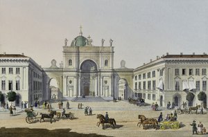 Katolinen Pyhän Katariinan kirkko Pietarissa, 1800-luvun ensimmäinen puolisko.
