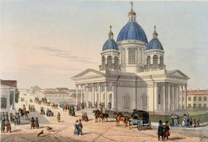 Izmailovski-rykmentin kolminaisuuden katedraali Pietarissa, 1836