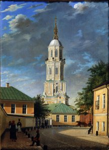 Krivokolenny Lane Moskovassa, 1843 tekijältä Karl Petrovich Bodri