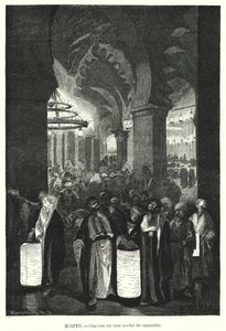 Iltarukoukset Ramadanin aikana, Egypti (litho)