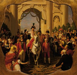 Itävallan keisari Franz I (II) saapui Wieniin vuonna 1814 tekijältä Karl von Blaas