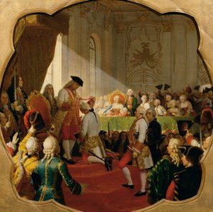 Ensimmäinen ylennys Sotilaalliseen Maria Teresan ritarikuntaan vuonna 1758