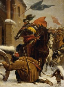 Johann de Werthin hyökkäys Tuttlingenin lähellä vuonna 1643 tekijältä Karl von Blaas