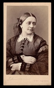 Clara Schumannin (1819-1896) muotokuva, Jagemann, Carl von (1819-1883). Albumin valokuva
